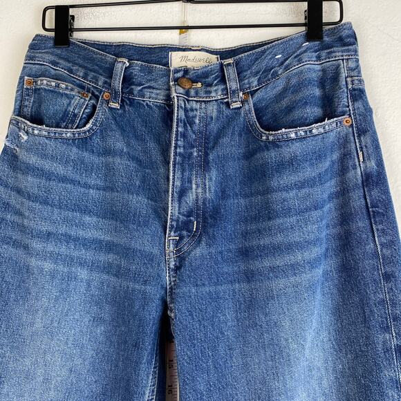 Madewell Low-Slung Baggy Crop Jeans Size 26 Croswell - Picture 8 of 15